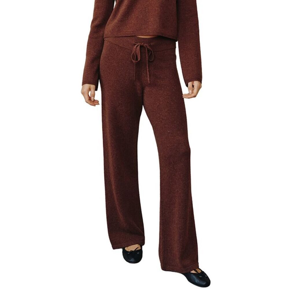 Bella Dahl Womens  Cashmere & Wool Wide Leg Sweatpant